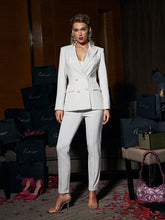 Nerissa Bodycon Blazer Set In White